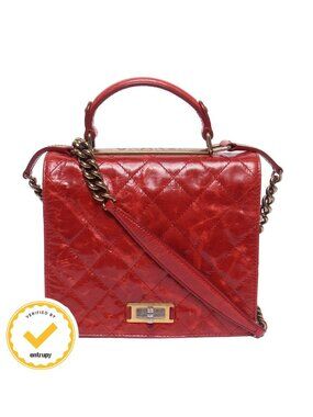 Chanel Shoulder Bag Gold 2.55 Rita Aged Calfskin